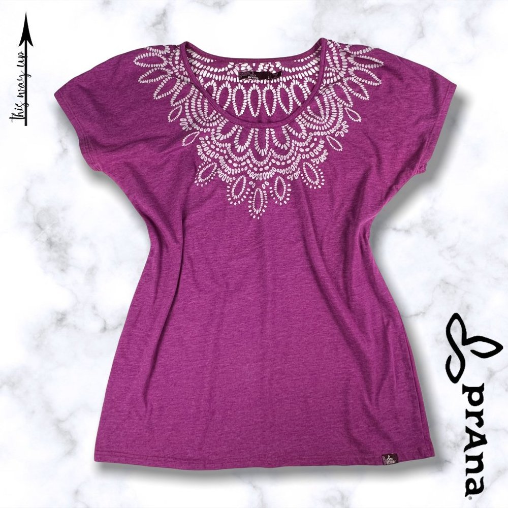 PRANA Fuschia Activewear Tee
